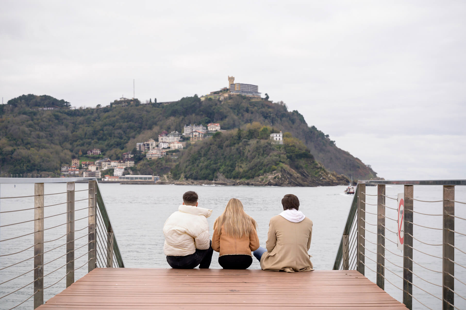 Bahía de la Concha y el Peine del Viento en Donostia/San Sebastián