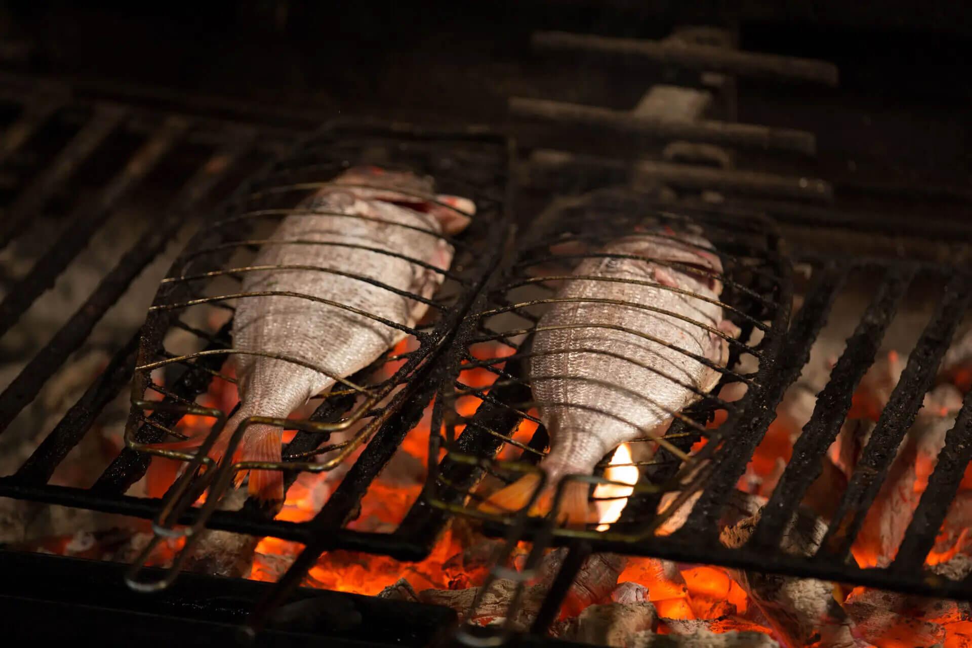 Pescados a la brasa - Qué comer en Euskadi